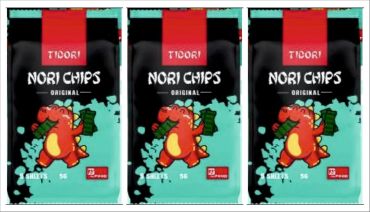 Tidori Nori Chips Original Taste 5G, Pack Of 3